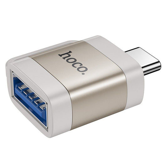 OTG-adapter USB-C - USB-A HOCO UA31C, Grå