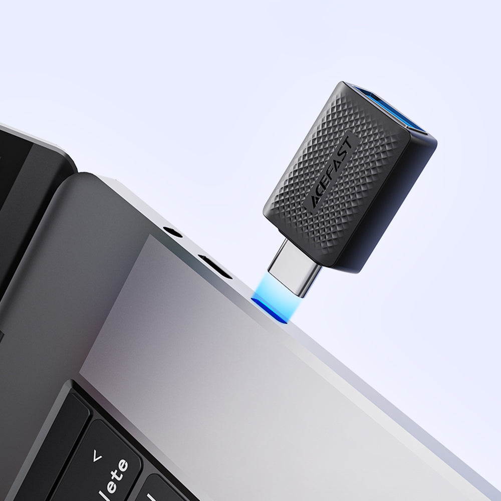 OTG-adapter USB-C till USB-A Acefast J1, Svart