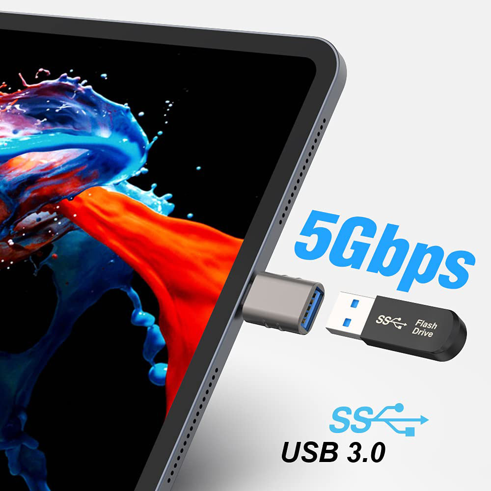 OTG-adapter USB-C - USB-A Techsuit A10 SlateVolt, Grå