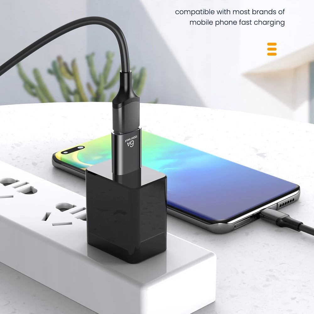 OTG-adapter USB-C - USB-A Techsuit A2 HyperPort, Svart Orange
