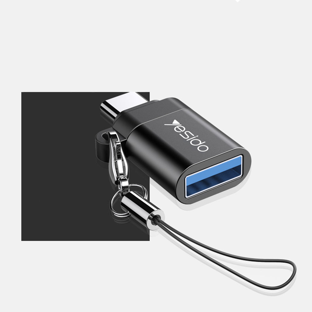 OTG-adapter USB-C - USB-A Yesido GS06, Svart