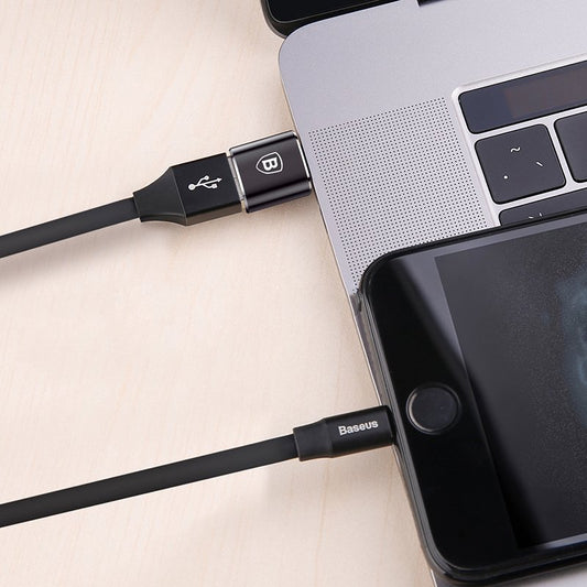 USB-C - USB-A Baseus OTG-adapter, svart CATOTG-01