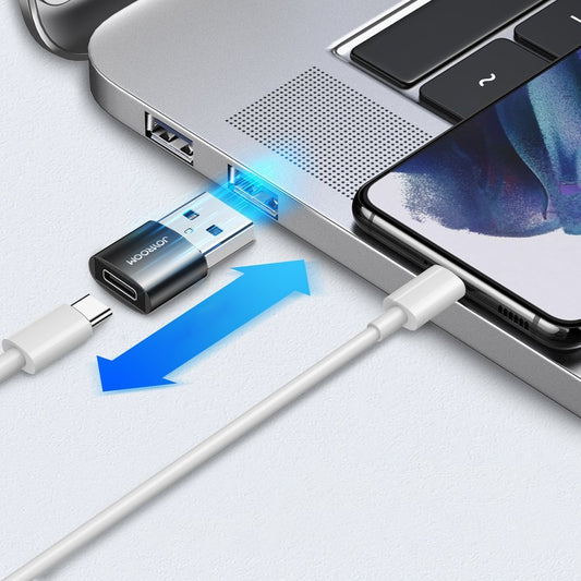Adapter för data och laddning USB-C - USB-A Joyroom S-H152, Set med 2 stycken, Svart