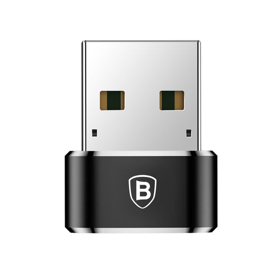 USB-C till USB-A Baseus USB-C till USB-A laddnings- och dataadapter, svart CAAOTG-01 CAAOTG-01