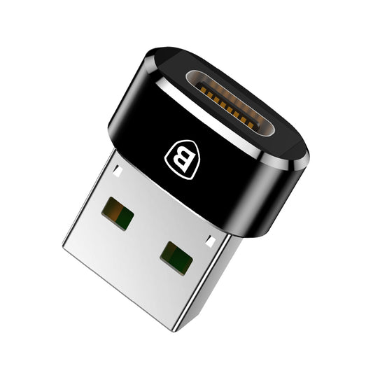 USB-C till USB-A Baseus USB-C till USB-A laddnings- och dataadapter, svart CAAOTG-01 CAAOTG-01