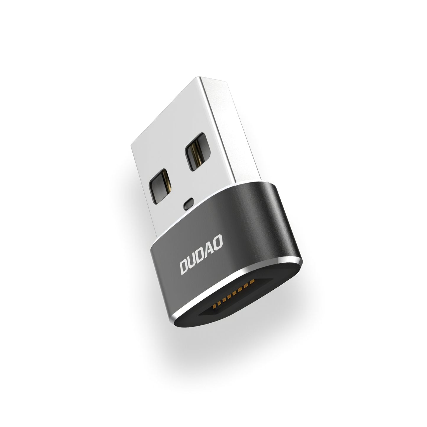 USB-C till USB-A data- och laddningsadapter Dudao L16AC, svart