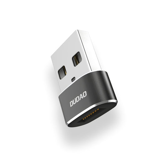 USB-C till USB-A data- och laddningsadapter Dudao L16AC, svart