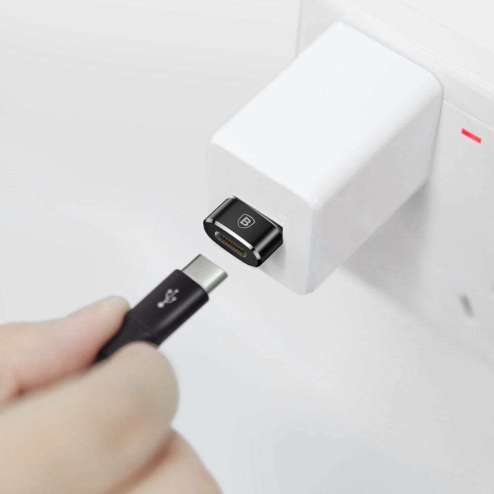 USB-C till USB-A Baseus USB-C till USB-A laddnings- och dataadapter, svart CAAOTG-01 CAAOTG-01