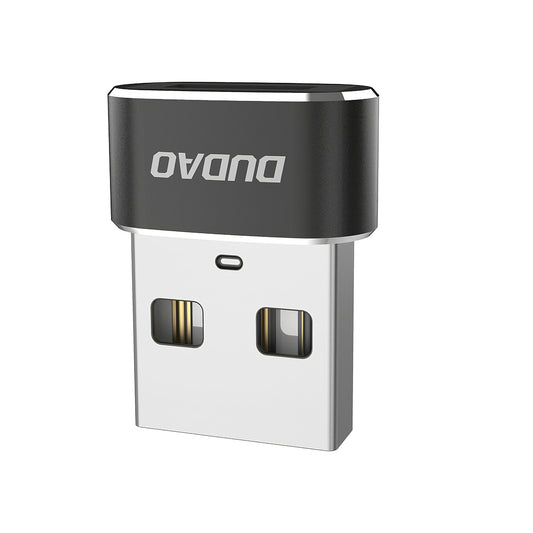 USB-C till USB-A data- och laddningsadapter Dudao L16AC, svart