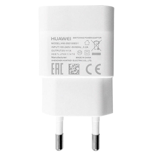 Nätverksladdare Huawei HW-050100E01, 5W, 1A, 1 x USB-A, Vit 02221186