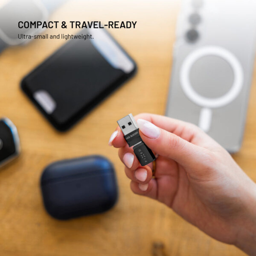 USB-adapter för datalåsning Fixed, USB-A / USB-C, 2in1, Svart