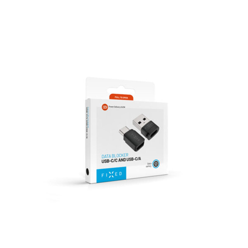 USB-adapter för datalåsning Fixed, USB-A / USB-C, 2in1, Svart