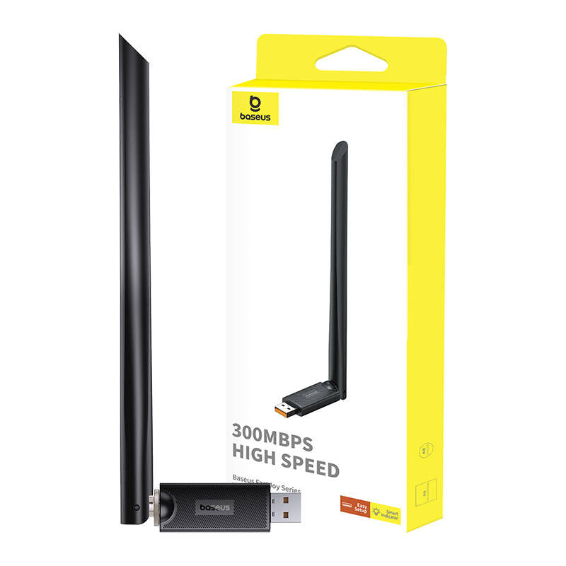 Trådlös adapter Baseus FastJoy, 300Mbps, Svart B01317600111-01