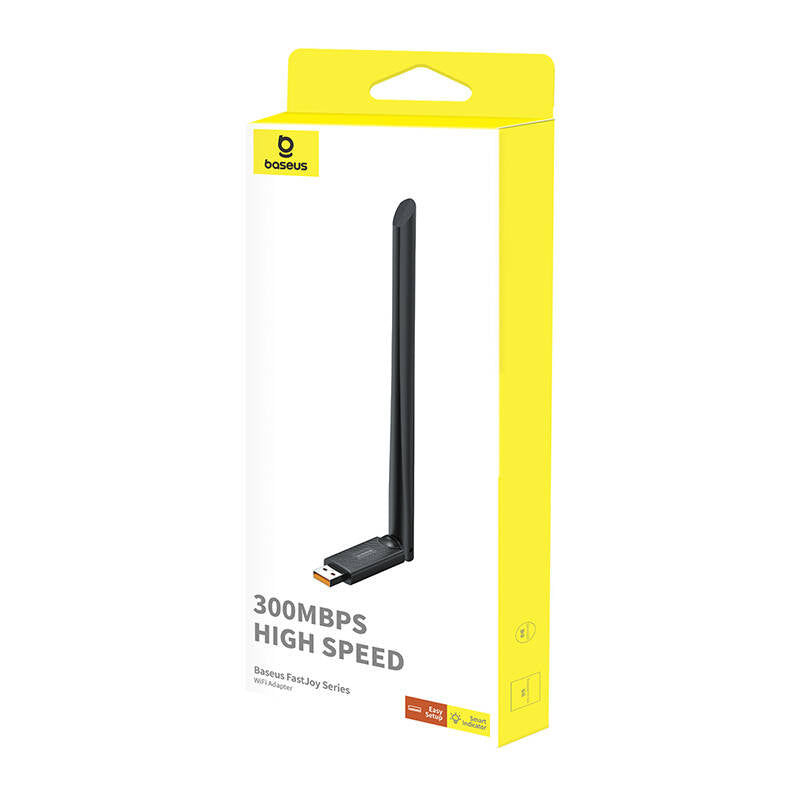 Trådlös adapter Baseus FastJoy, 300Mbps, Svart B01317600111-01