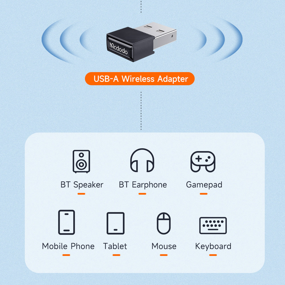 Trådlös adapter McDodo OT-1580, Svart