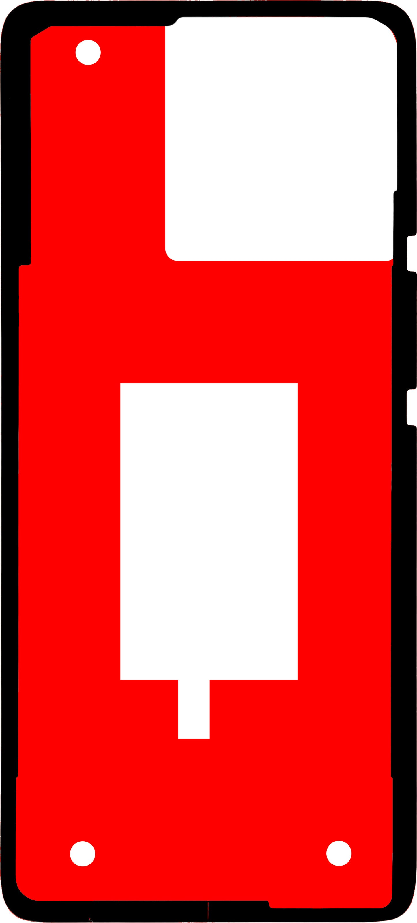 Lim för batterilucka Motorola Edge 40, Material PMMA, Service Pack 5D78C22707