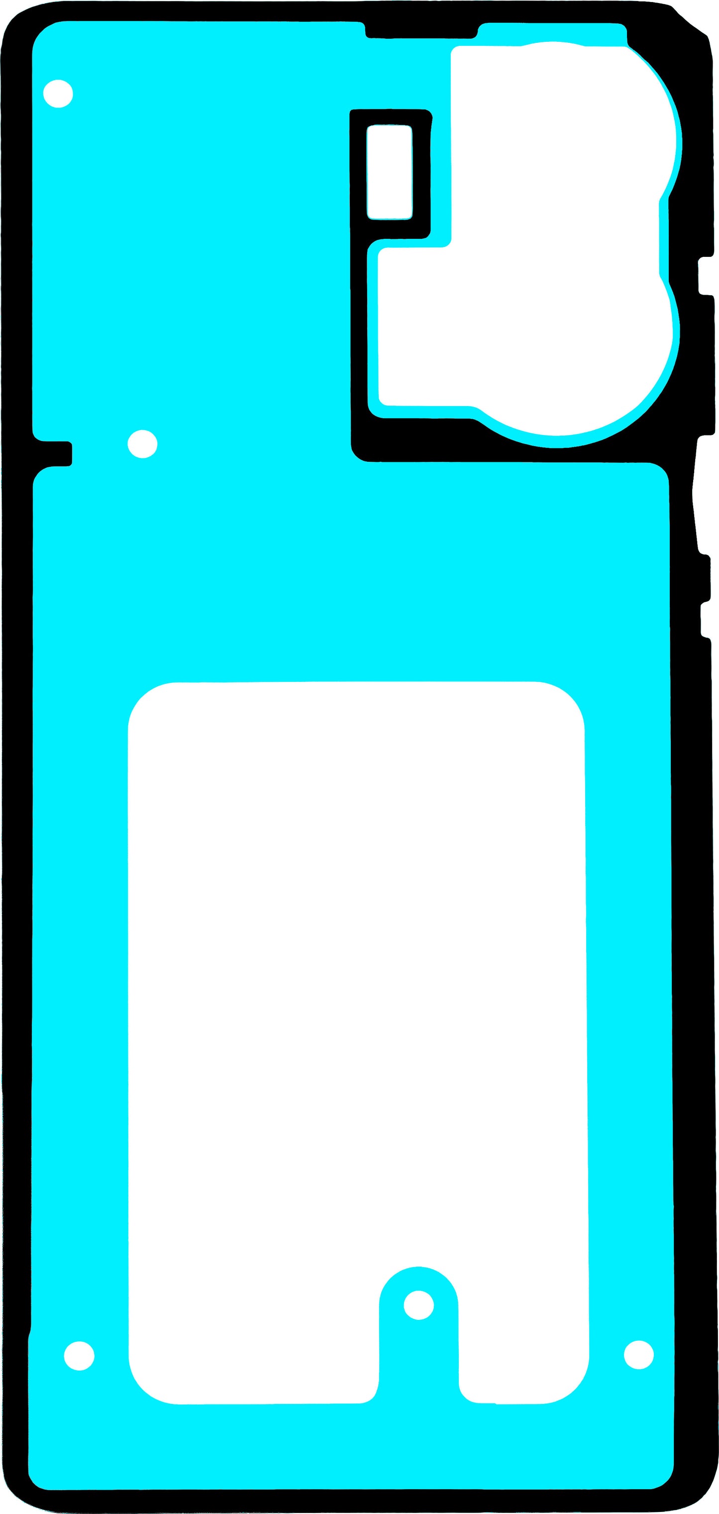 Lim för batterilucka Motorola Edge 50 Fusion, Service Pack 5948C24385