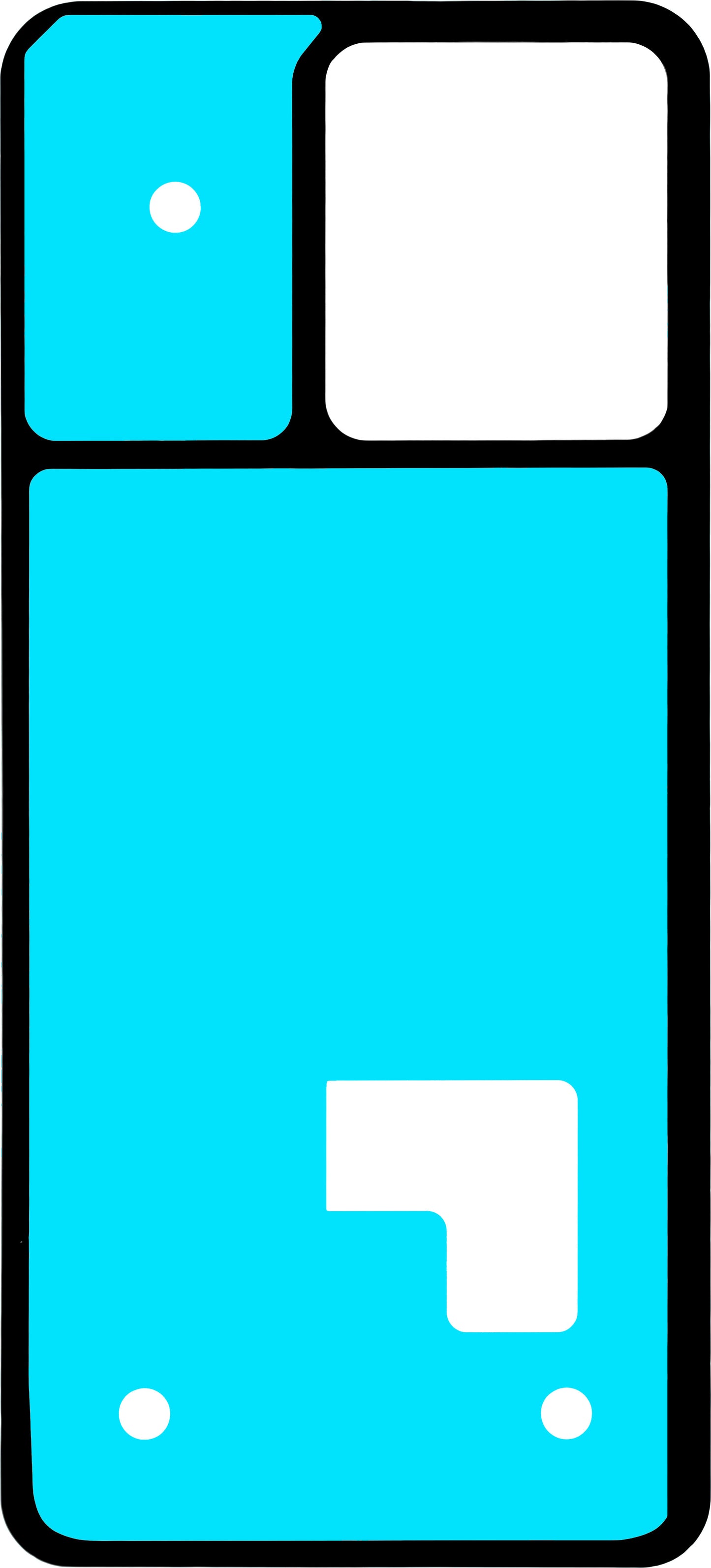 Lim för batterilucka Motorola Edge 40 Neo, Service Pack 5D78C23510