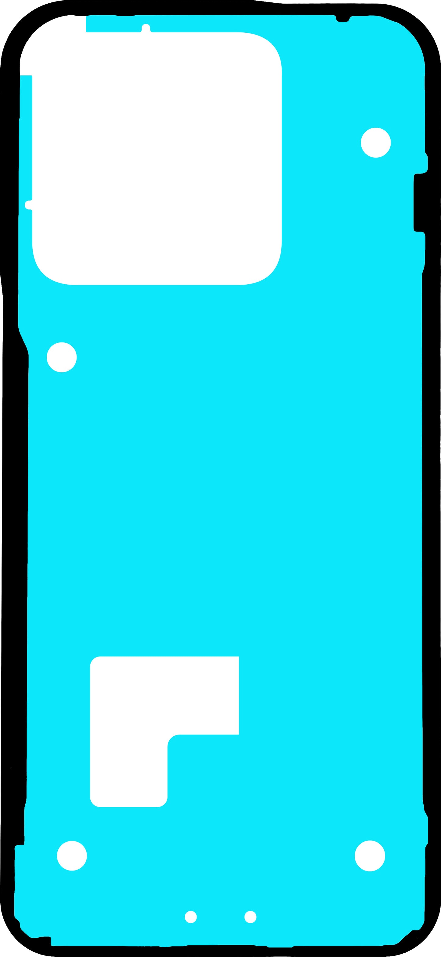 Lim för batterilucka Motorola Edge 70 Pro, Service Pack 5D78C32520