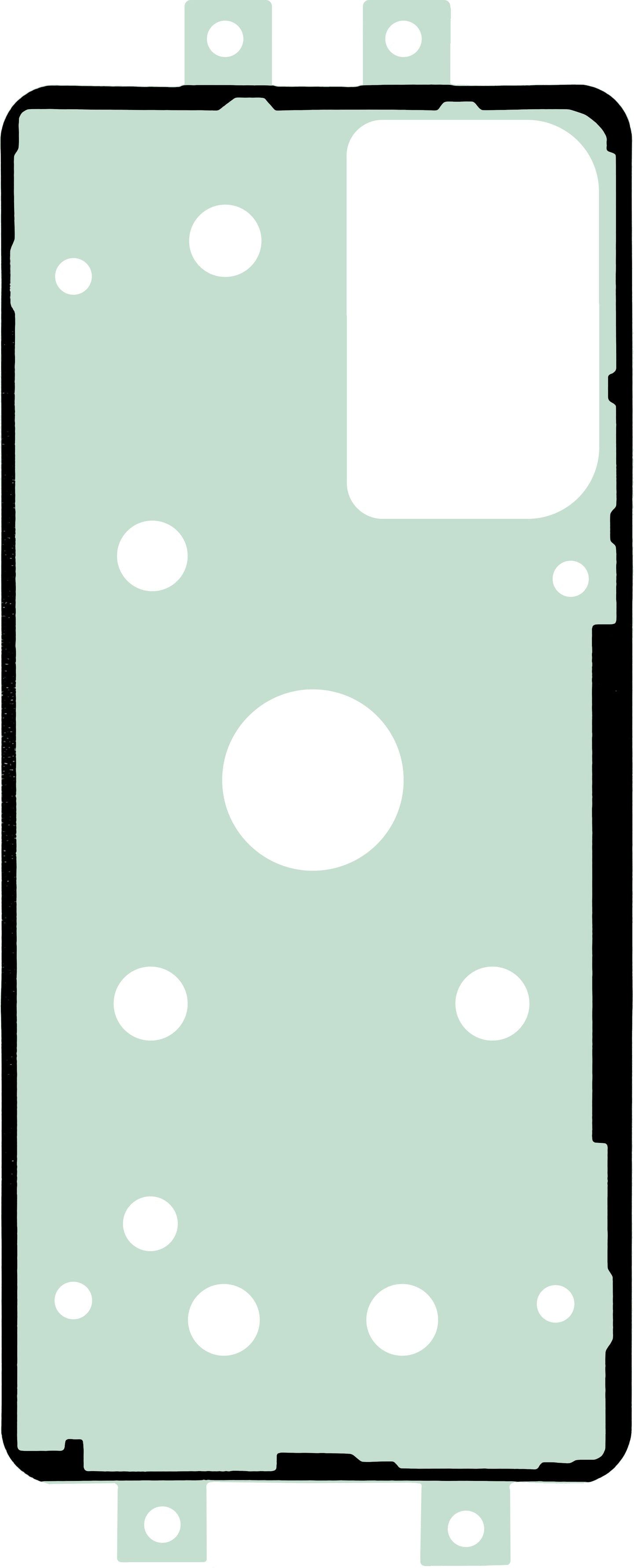 OEM Batterilocktejp, 155mm x 70mm