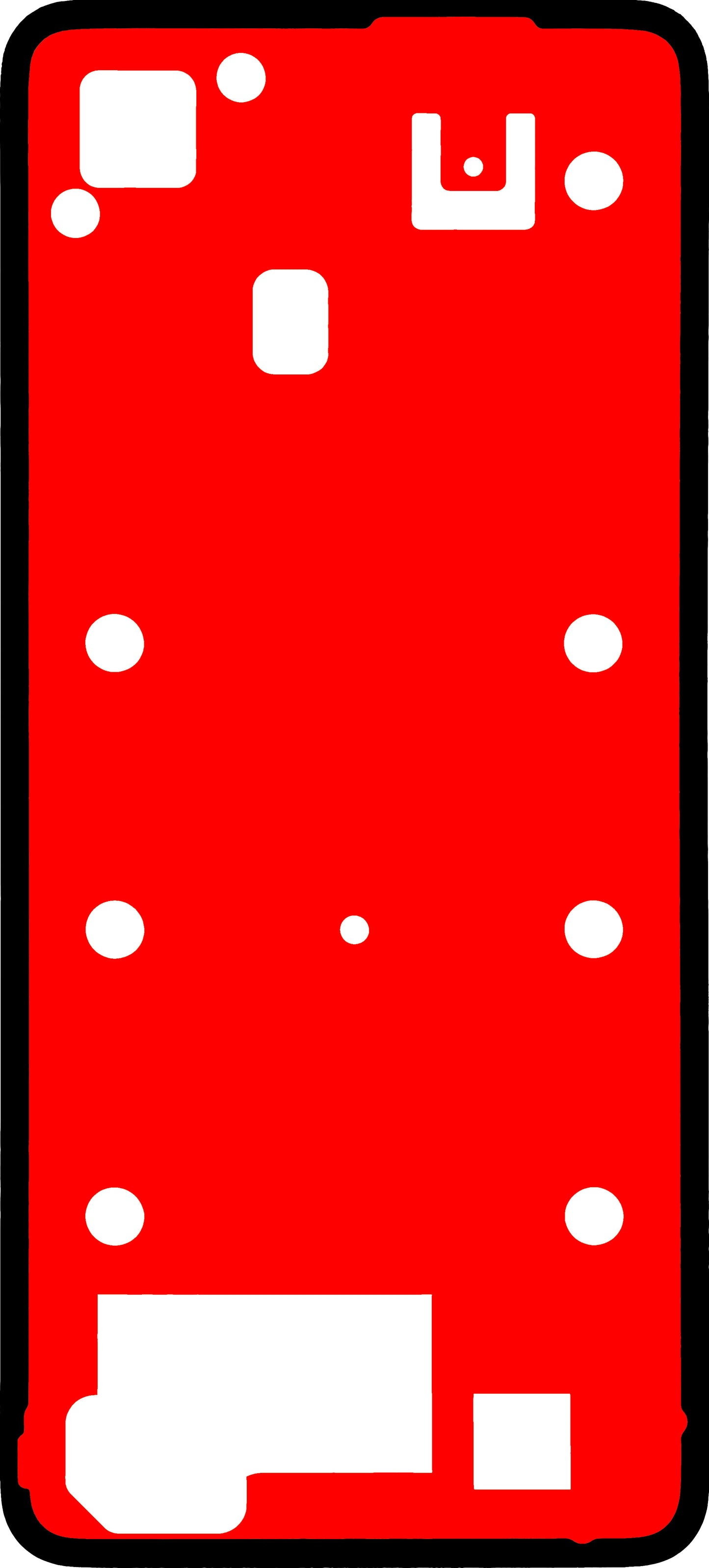 Lim för batterilucka Realme C75 4G, Service Pack 612717000532