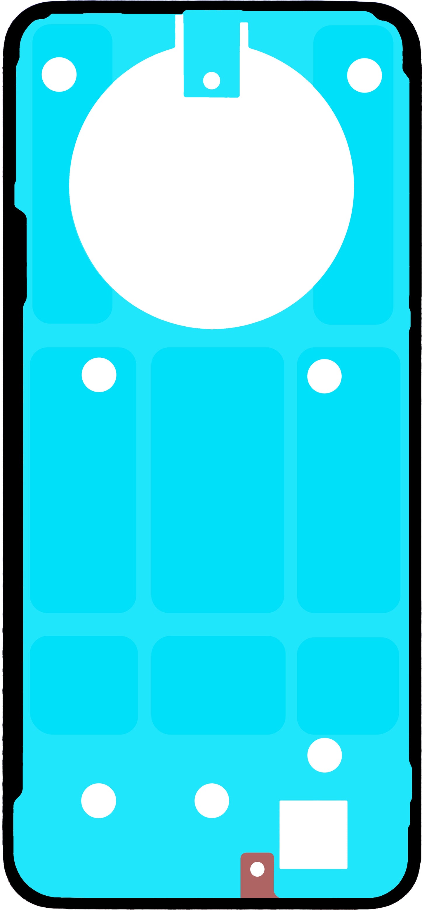 Lim för batterilucka Realme 14 Pro+, Service Pack 612717000564