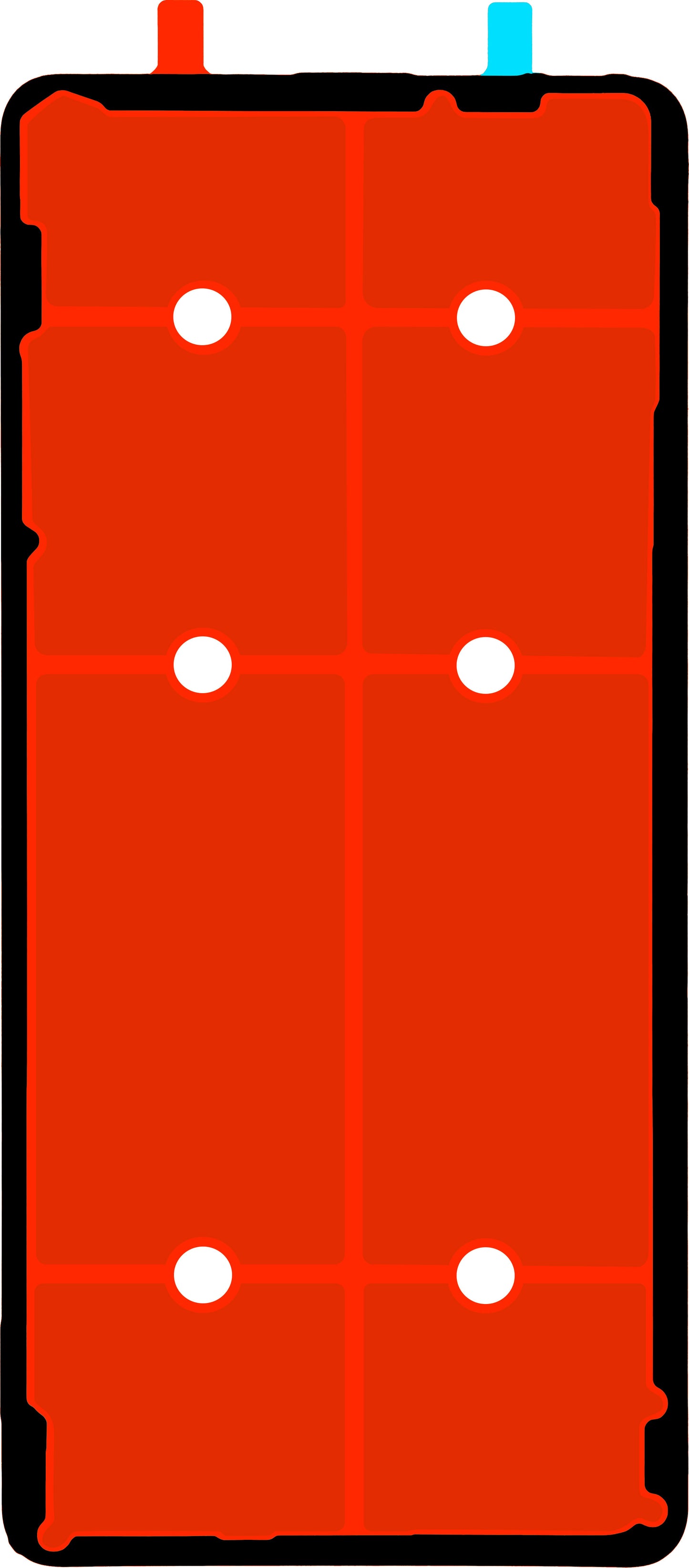 Lim för batterilucka Realme GT 6, Service Pack 612717000253