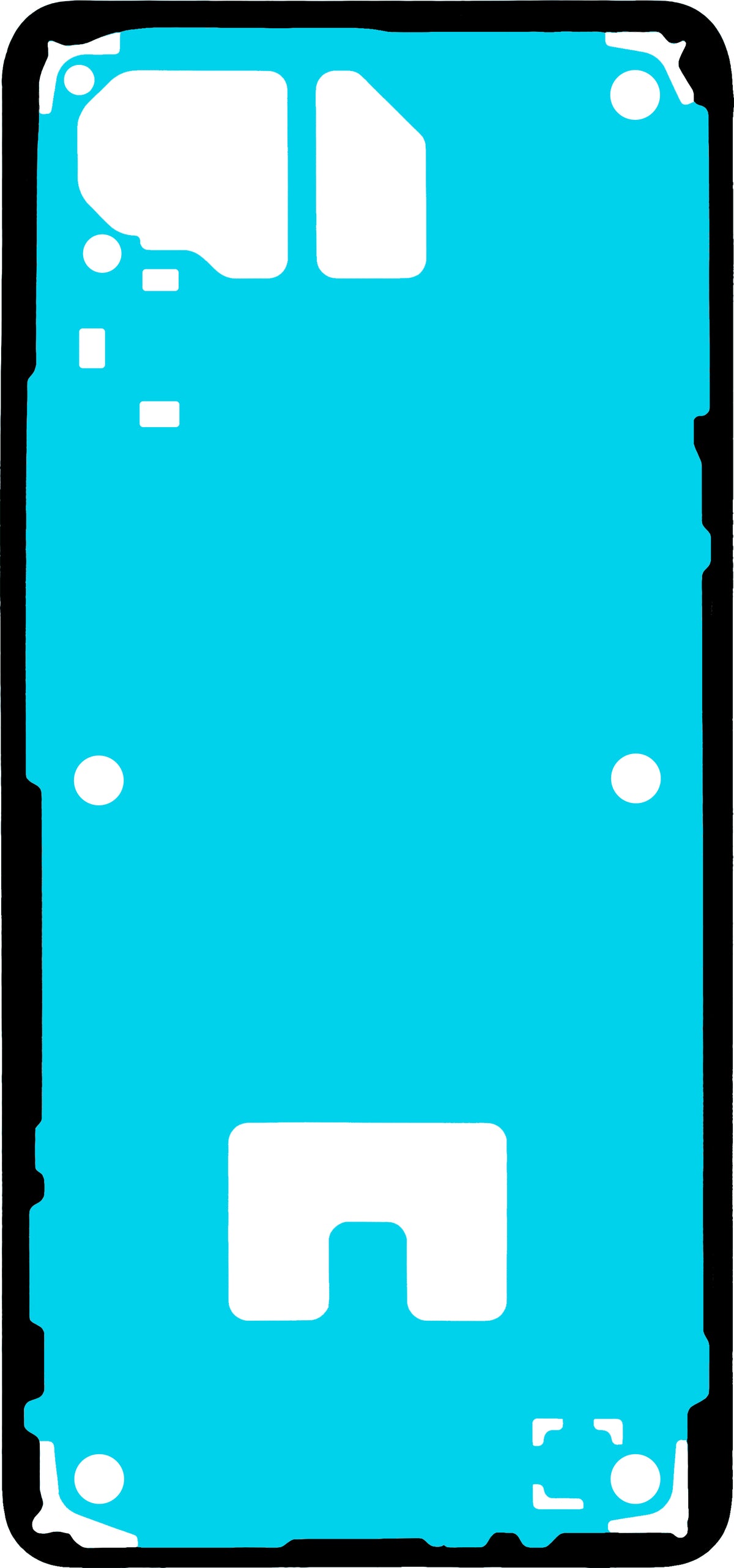 Lim för batterilucka Realme 16 Pro+, Servicepaket 612717000972