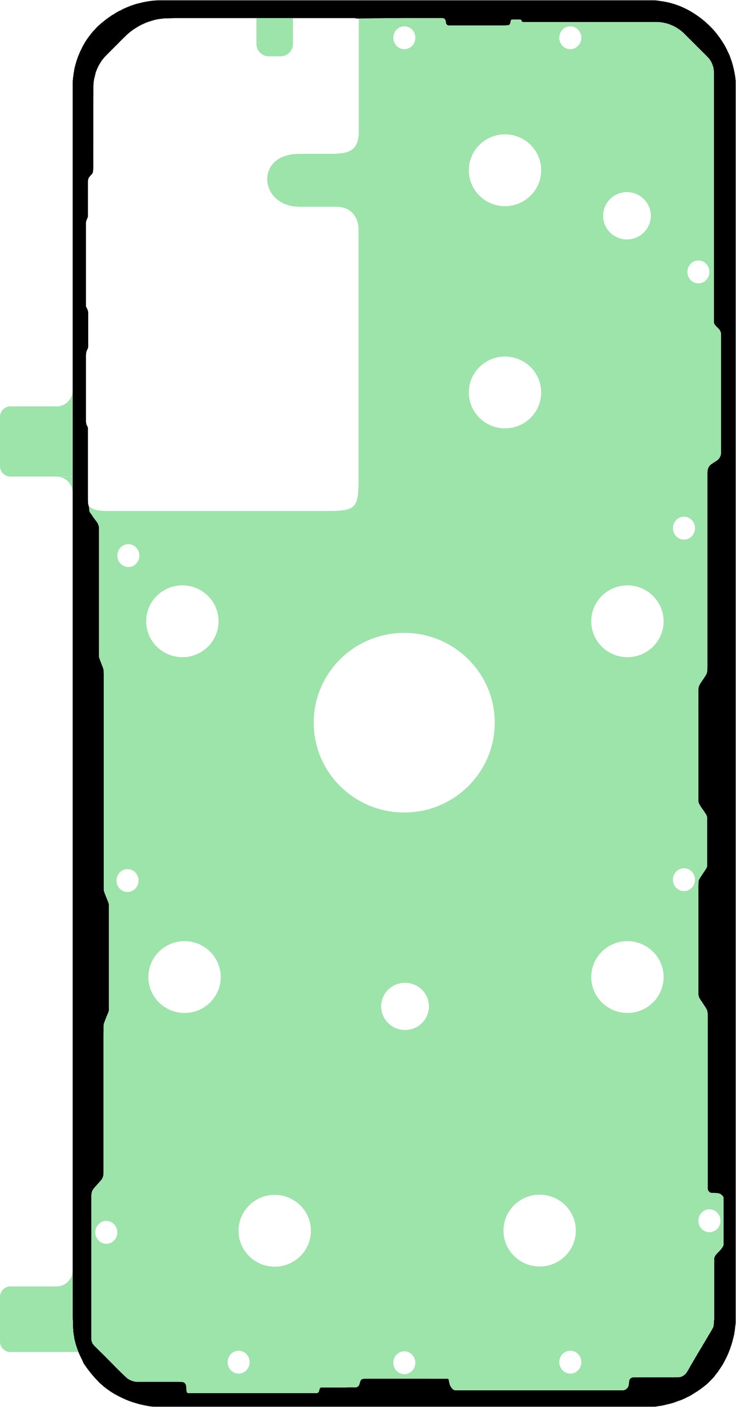 Lim för batterilucka Samsung Galaxy A55 5G A556, Service Pack GH02-25681A