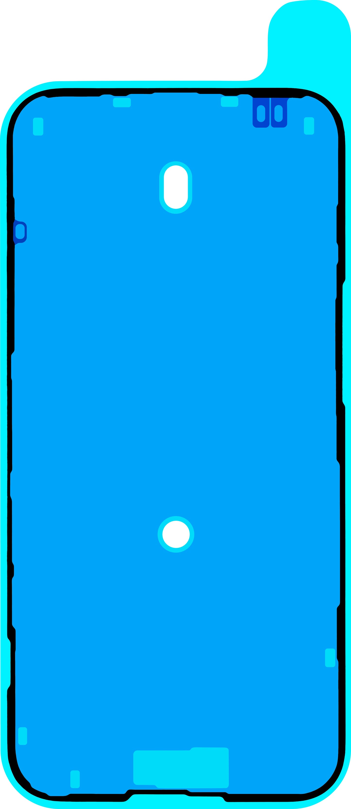 Displaylim Apple iPhone 15 Plus, Service Pack 923-09186