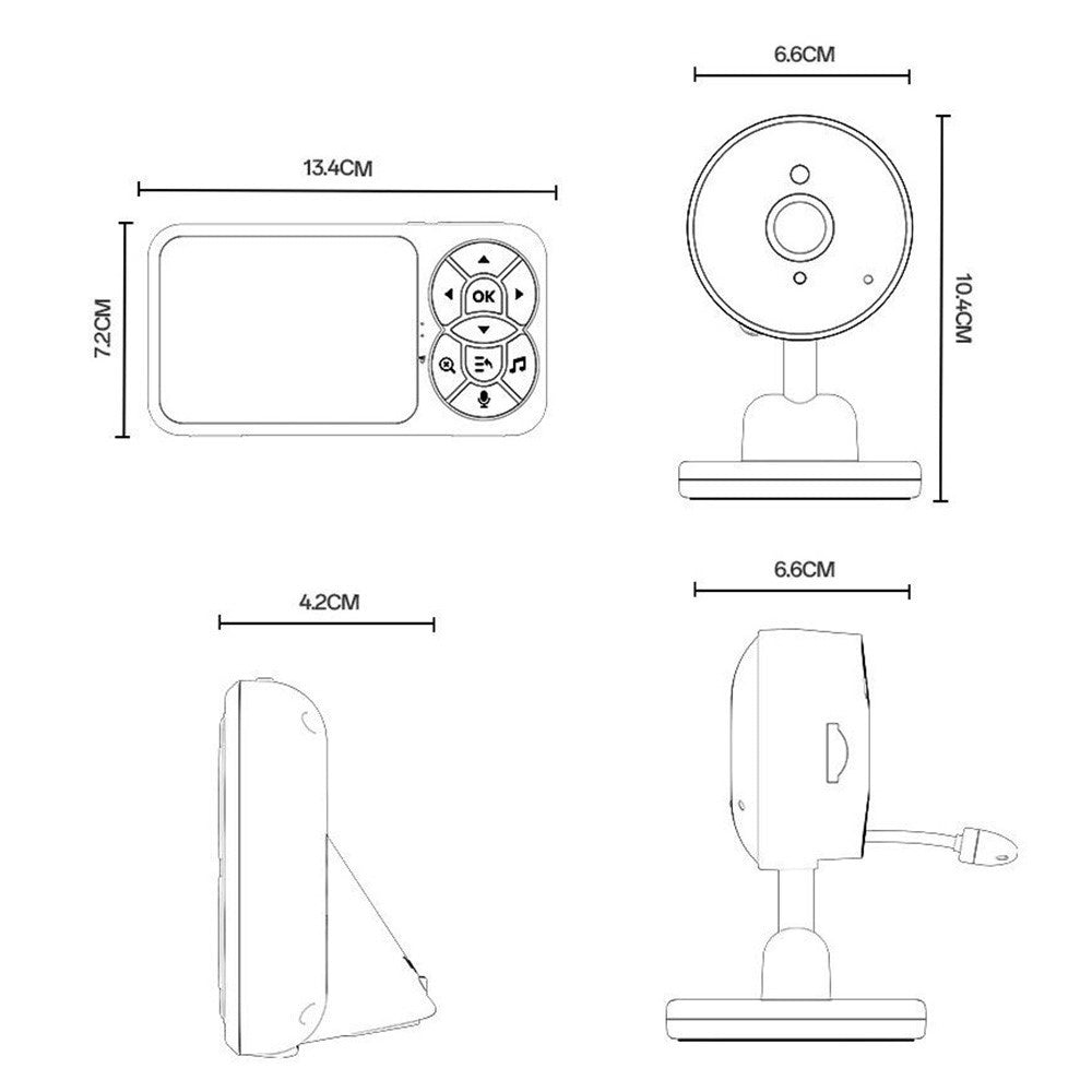 Baby Monitor Yesido KM26, Wi-Fi, Vit