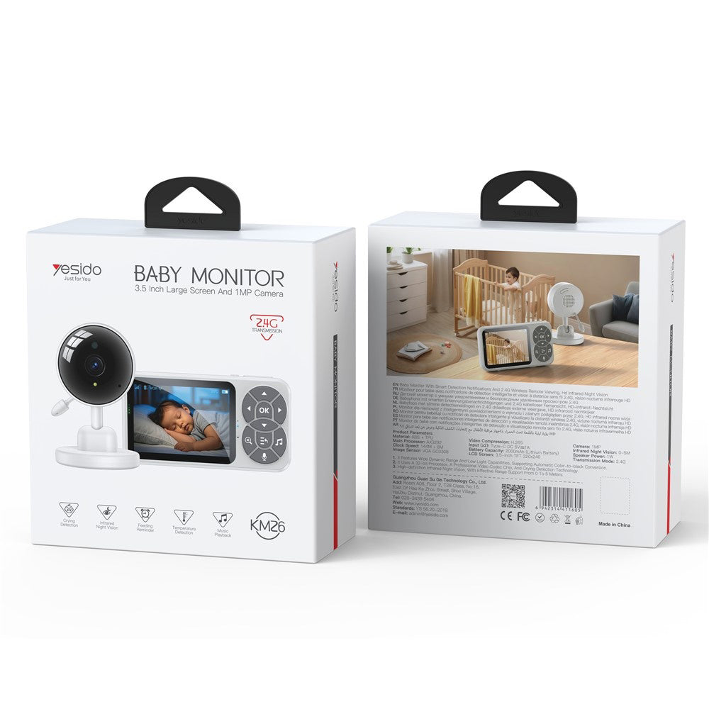 Baby Monitor Yesido KM26, Wi-Fi, Vit