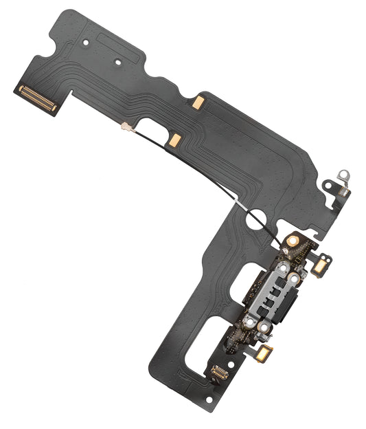 Pannband med laddningsanslutning - Apple iPhone 7 Plus Mikrofon, Svart