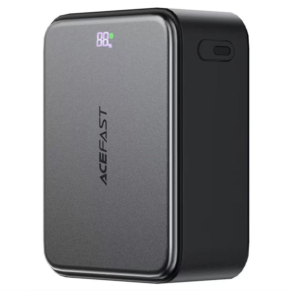 Extern batteri Acefast M28, 10000mAh, 22.5W, QC + PD, 1 x USB-A - 2 x USB-C, Svart