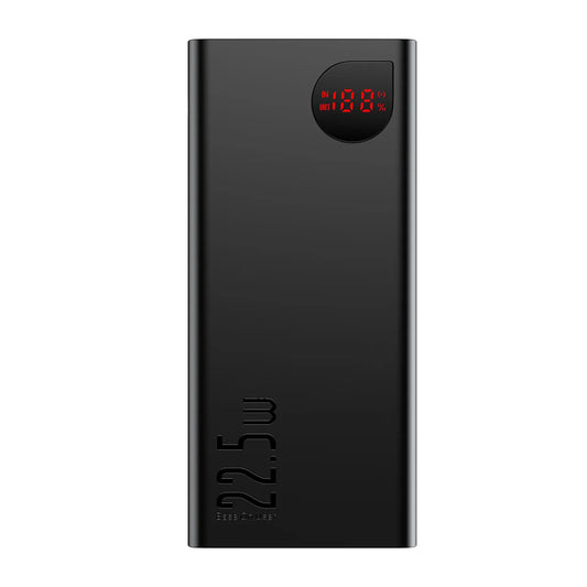 Extern batteri Baseus Adaman, 40000mAh, 22.5W, QC + PD, 1 x USB-C - 3 x USB-A, Svart