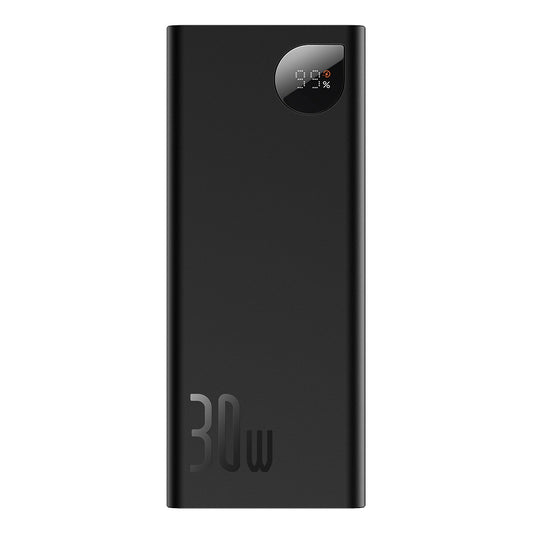 Baseus Adaman Externt batteri, 20000mAh, 30W, QC + PD, 1 x USB-C - 2 x USB-A, Svart PPAD030001 PPAD030001