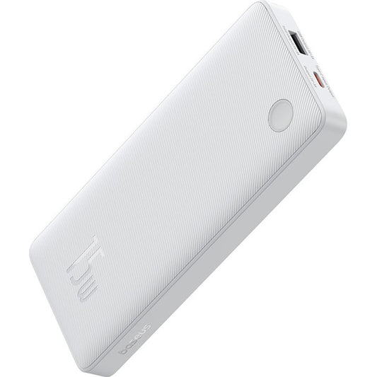 Baseus Airpow Lite Externt batteri, 10000mAh, 15W, 1 x USB-A - 1 x USB-C, Vit