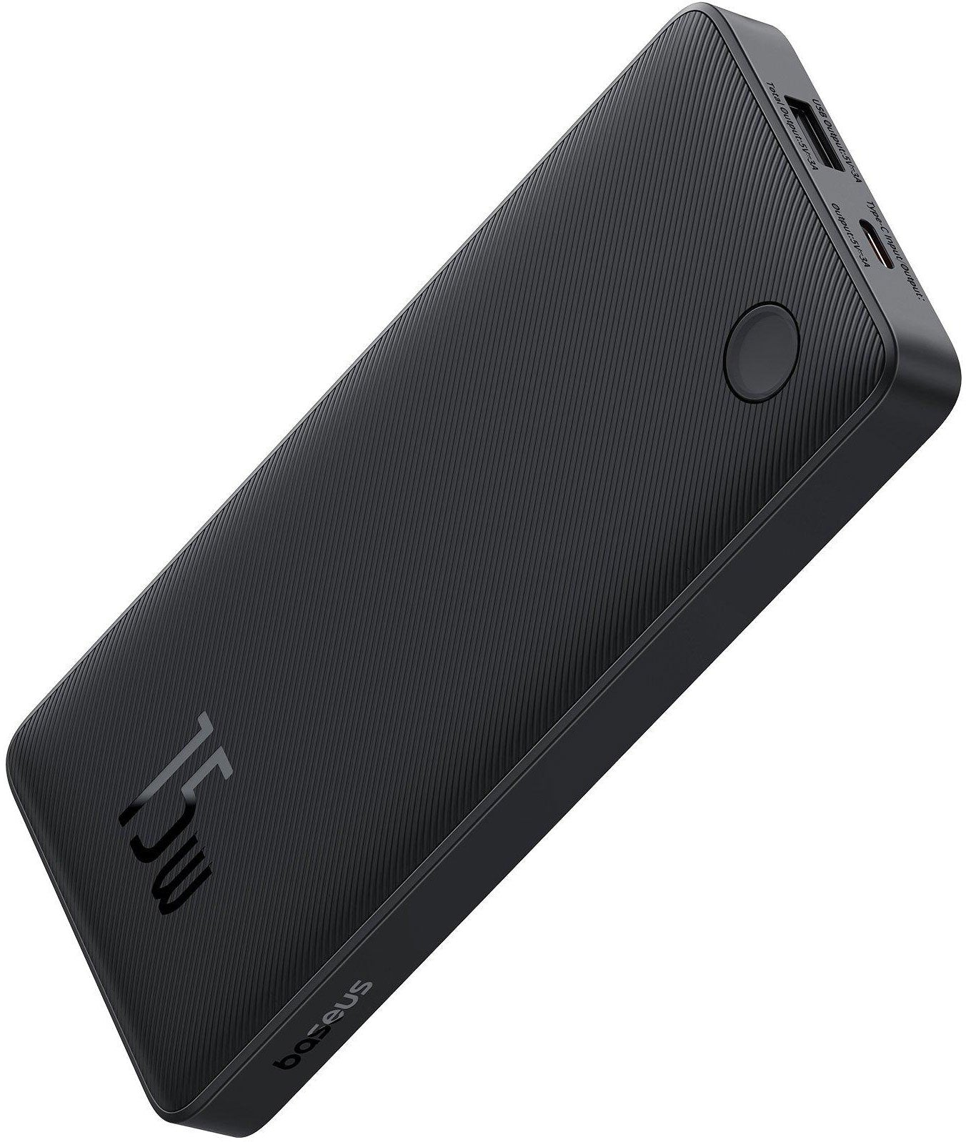 Baseus Airpow Lite Externt batteri, 10000mAh, 15W, 1 x USB-A - 1 x USB-C, Svart P10067500123-00