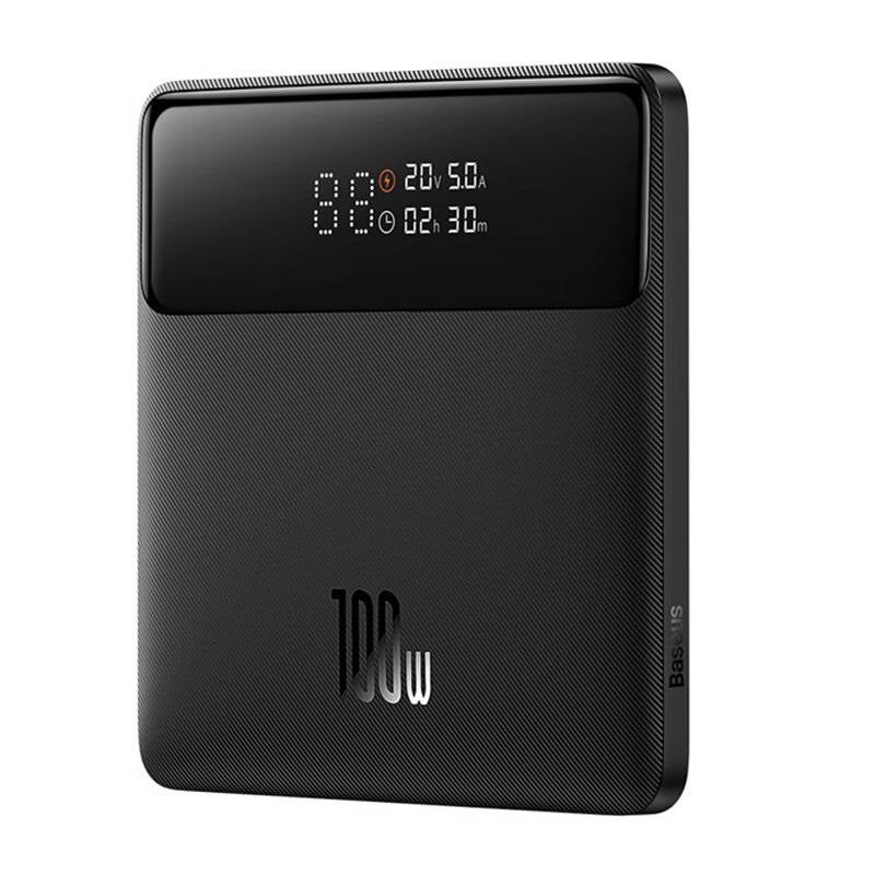 Extern batteri Baseus Blade HD, 20000mAh, 100W, QC + PD, 2 x USB-A - 2 x USB-C, Svart PPBL000301