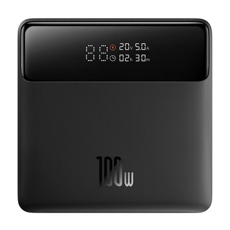 Extern batteri Baseus Blade HD, 20000mAh, 100W, QC + PD, 2 x USB-A - 2 x USB-C, Svart PPBL000301