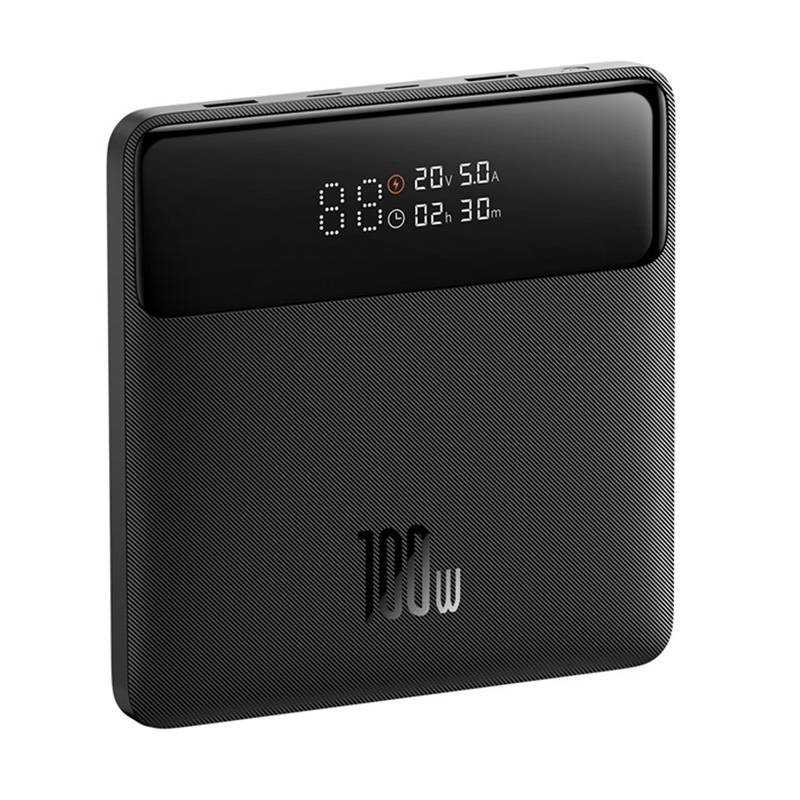 Extern batteri Baseus Blade HD, 20000mAh, 100W, QC + PD, 2 x USB-A - 2 x USB-C, Svart PPBL000301
