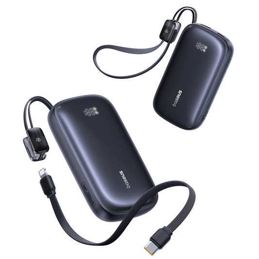 Extern batteri Baseus EnerFill FC21 QPow 3 Ultra, 20000mAh, 45W, QC + PD, 1 x USB-A - 1 x USB-C, Svart E0027P00