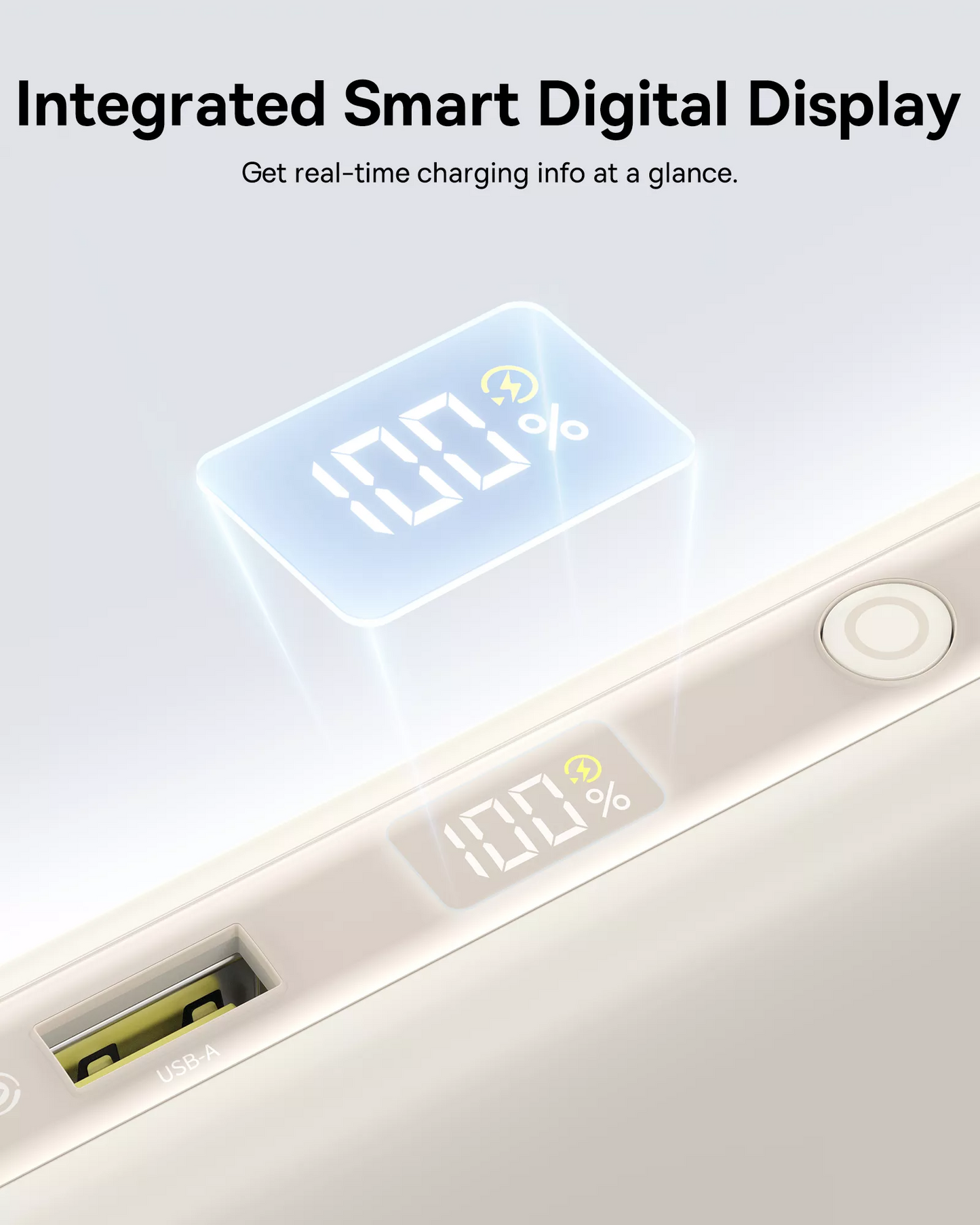Externt Batteri Baseus EnerFill FC41, 20000mAh, 100W, QC + PD, 1 x USB-A - 3 x USB-C, Vit E0028N04