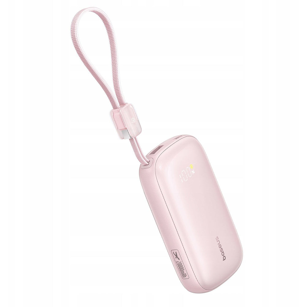 Extern batteri Baseus EnerFill FC21 Qpow 3 Ultra, 10000mAh, 45W, QC + PD, 1 x USB-A - 1 x USB-C, Rosa E0027Q02