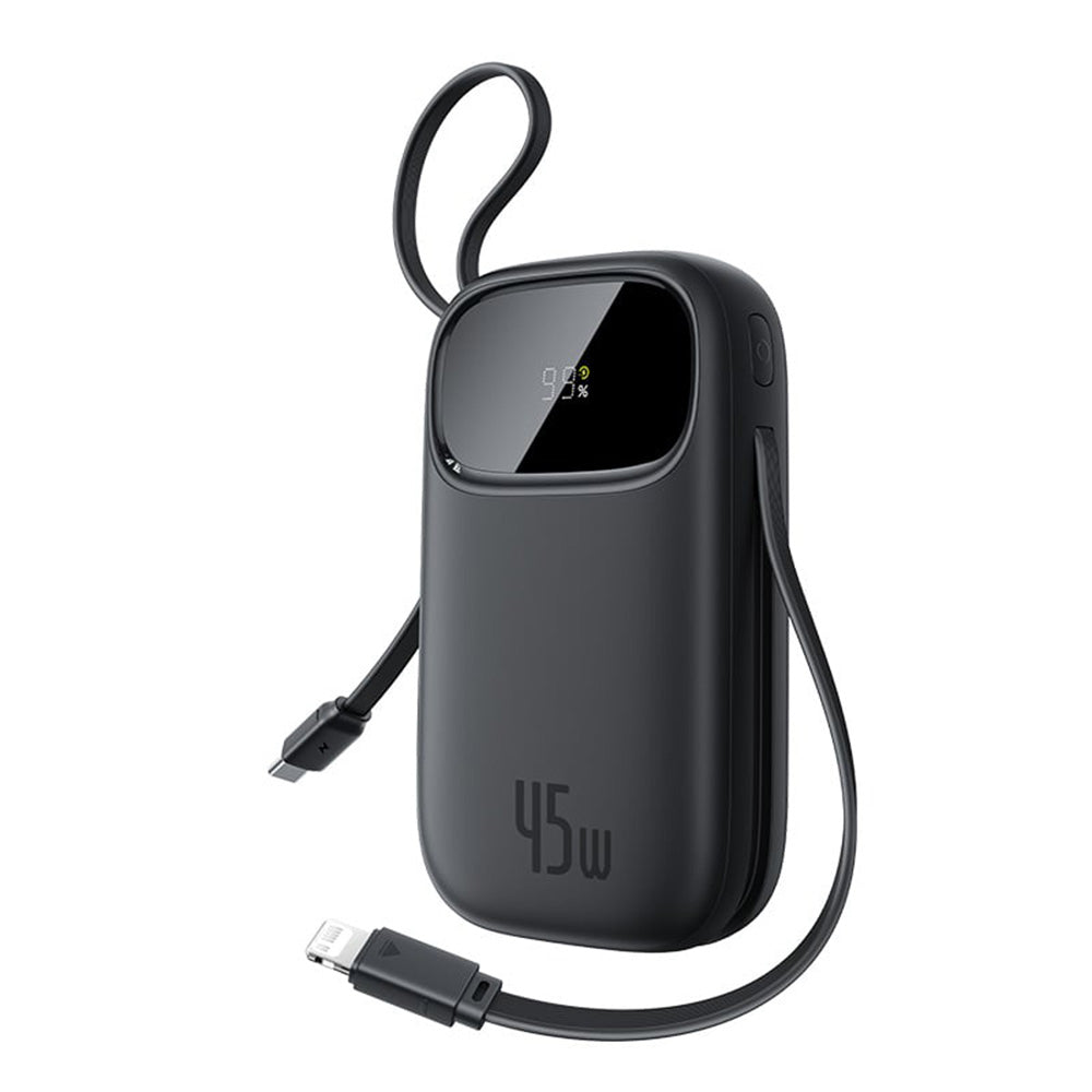 Baseus EnerFill FC31 Qpow 3 External Battery, 20000mAh, 45W, QC + PD, 1 x Lightning - 1 x USB-A - 2 x USB-C, Black E0028D00