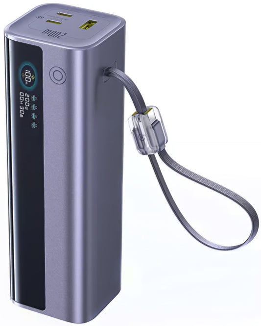 Externt Batteri Baseus EnerGeek GR11, 25000mAh, 200W, QC + PD, 1 x USB-A - 3 x USB-C, Grå E0028Q00