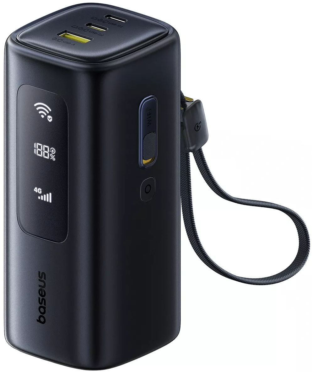 Extern batteri Baseus EnerGeek GX11, 20000mAh, 67W, QC + PD, 1 x USB-A - 2 x USB-C, Svart E0025701