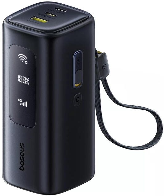 Extern batteri Baseus EnerGeek GX11, 20000mAh, 67W, QC + PD, 1 x USB-A - 2 x USB-C, Svart E0025701