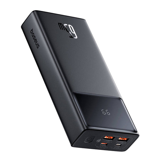 Externt batteri Baseus Star Lord, 20000mAh, 65W, QC + PD, 1 x USB-C - 2 x USB-A, Svart P1002290906113113-00