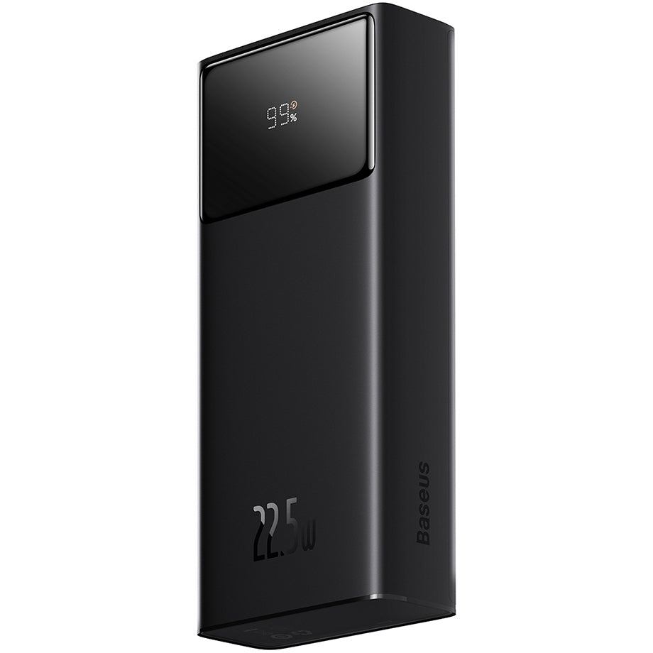 Extern batteri Baseus Star Lord, 20000mAh, 22.5W, QC + PD, 1 x USB-C - 2 x USB-A, Svart PPXJ080001